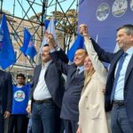 Salvini Berlusconi Meloni Lupi: il centro-destra chiude la campagna elettorale in Piazza del Popolo uniti nella diversità